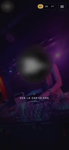 La misma vista en celular.