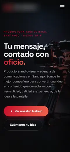 La misma vista en celular.